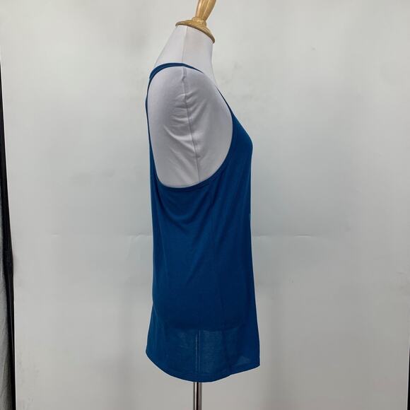 Nike Tank Top Womens S Small Blue Dri Fit Legend Earn The Burn Graphic Racerback - Picture 5 of 12